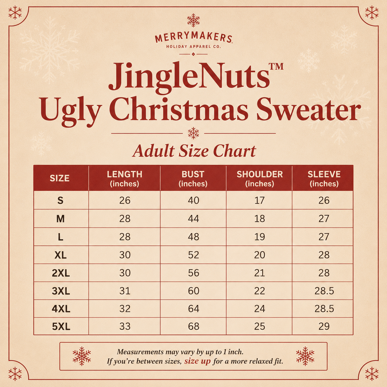 JingleNuts™ Funny Christmas Sweater