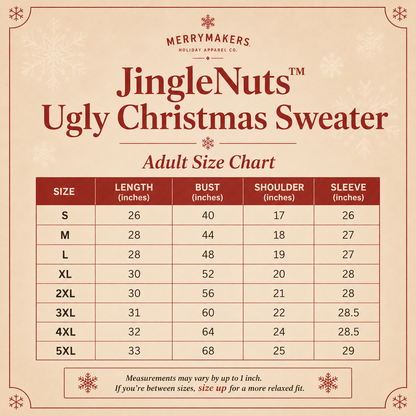 JingleNuts™ Funny Christmas Sweater